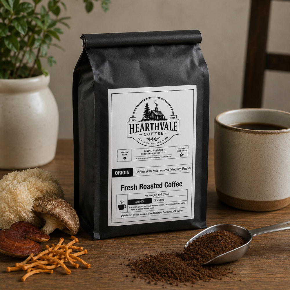 Coffee with Mushrooms Medium Roast